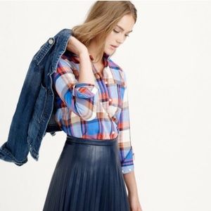 J. Crew plaid perfect fit button up